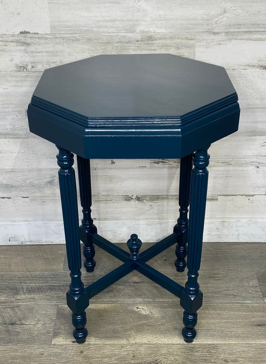 Antique End Table - Blue