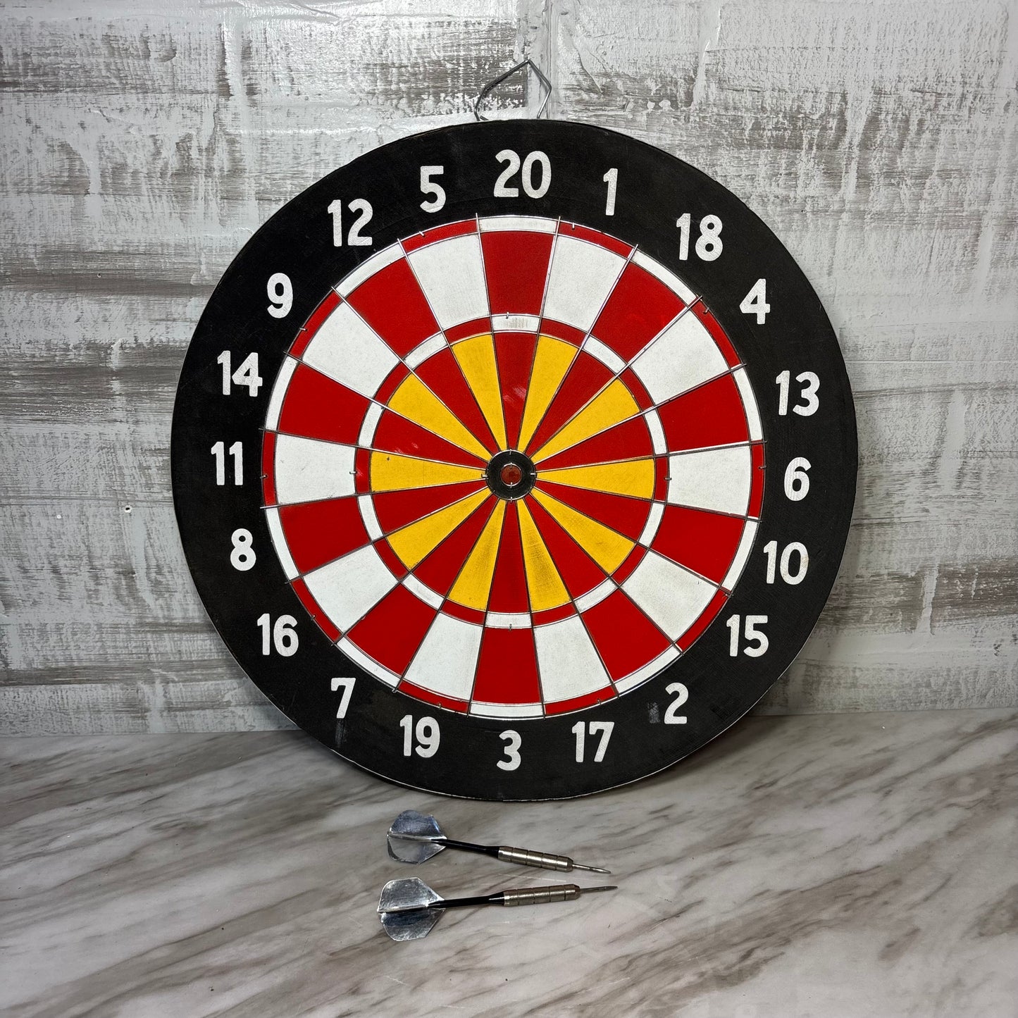 Vintage Double-Sided Baseball Dartboard
