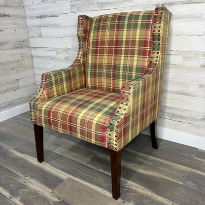 Plaid Accent Chair