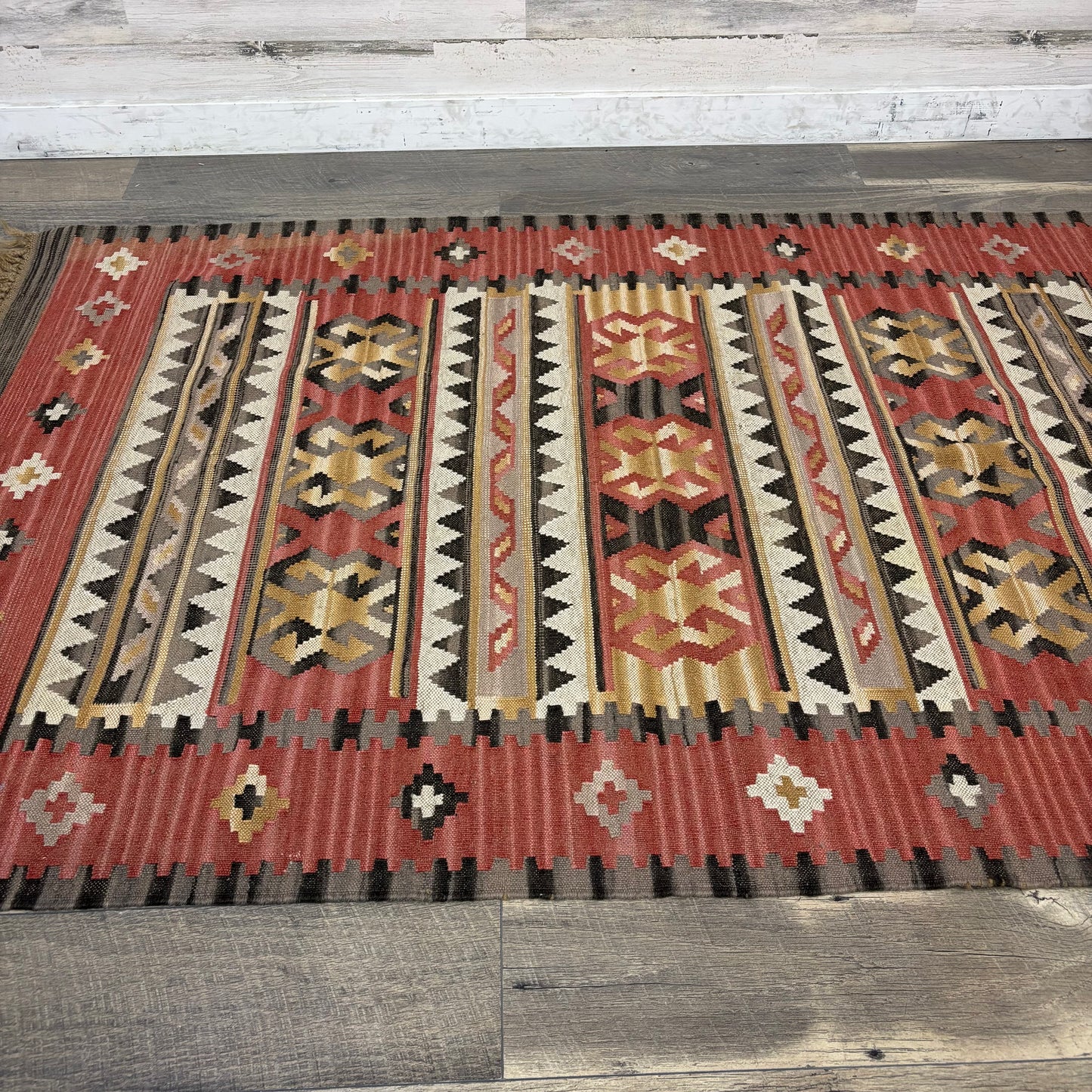 Vintage Turkish Kilim Wool Rug