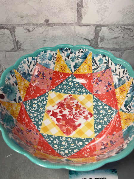 Floral Pioneer Woman Pattern Bowl