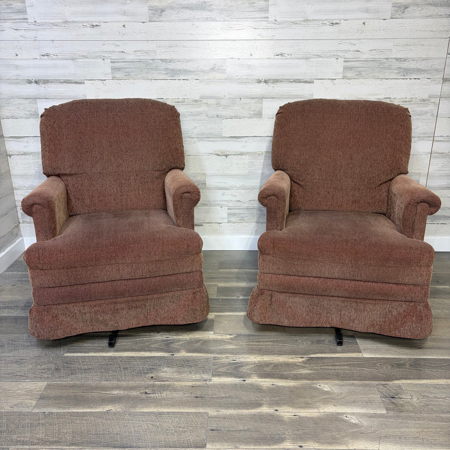 Set Of 2 Vintage Rocking/Swivel Chairs