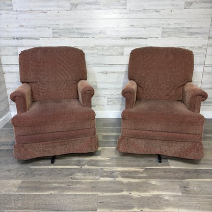 Set Of 2 Vintage Rocking/Swivel Chairs