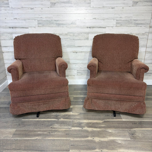 Set Of 2 Vintage Rocking/Swivel Chairs