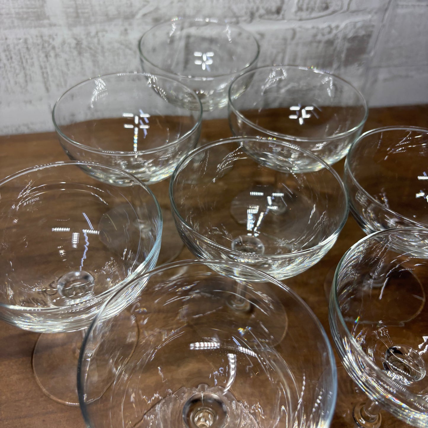 Vintage Champagne Glasses Set Of 8