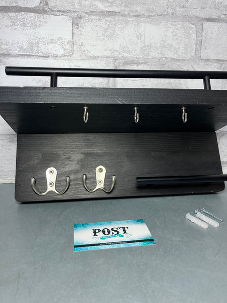 Key Holder Hooks Entryway Organizer