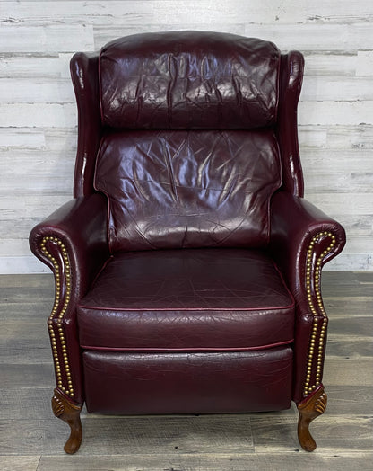 Maroon Leather Flexsteel Recliner