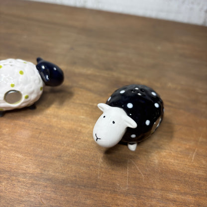 Ceramic Sheep Magnetic Salt & Pepper Shakers