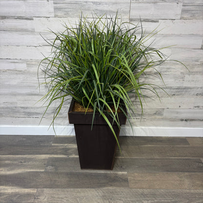 Large Faux Grass Potted Plant