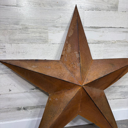 Large Rusty Metal Star Sign