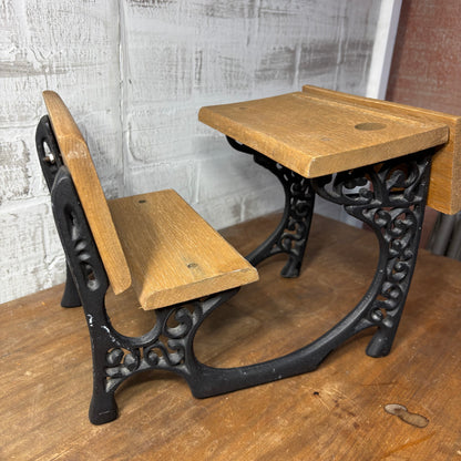 Wrought Iron And Wood Doll Desk
