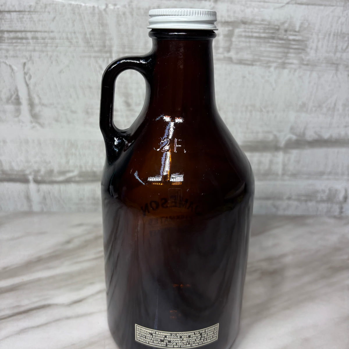Jameson Caskmates Amber Glass Growler