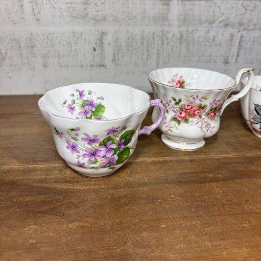 Floral Vintage Teacup Set Of 4 #3