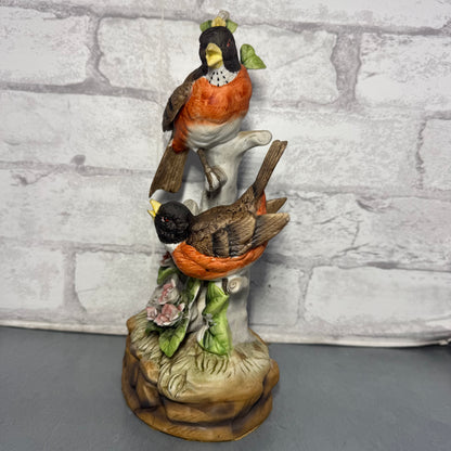Vintage Arnart Porcelain Bird Music Figurine