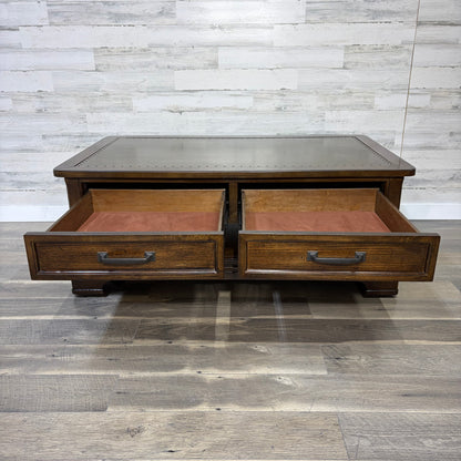 Rustic Coffee Table W/ Storage Drawers