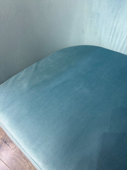 Blue Accent Barrel Chair