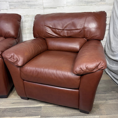 Leather Couch & Chair Set