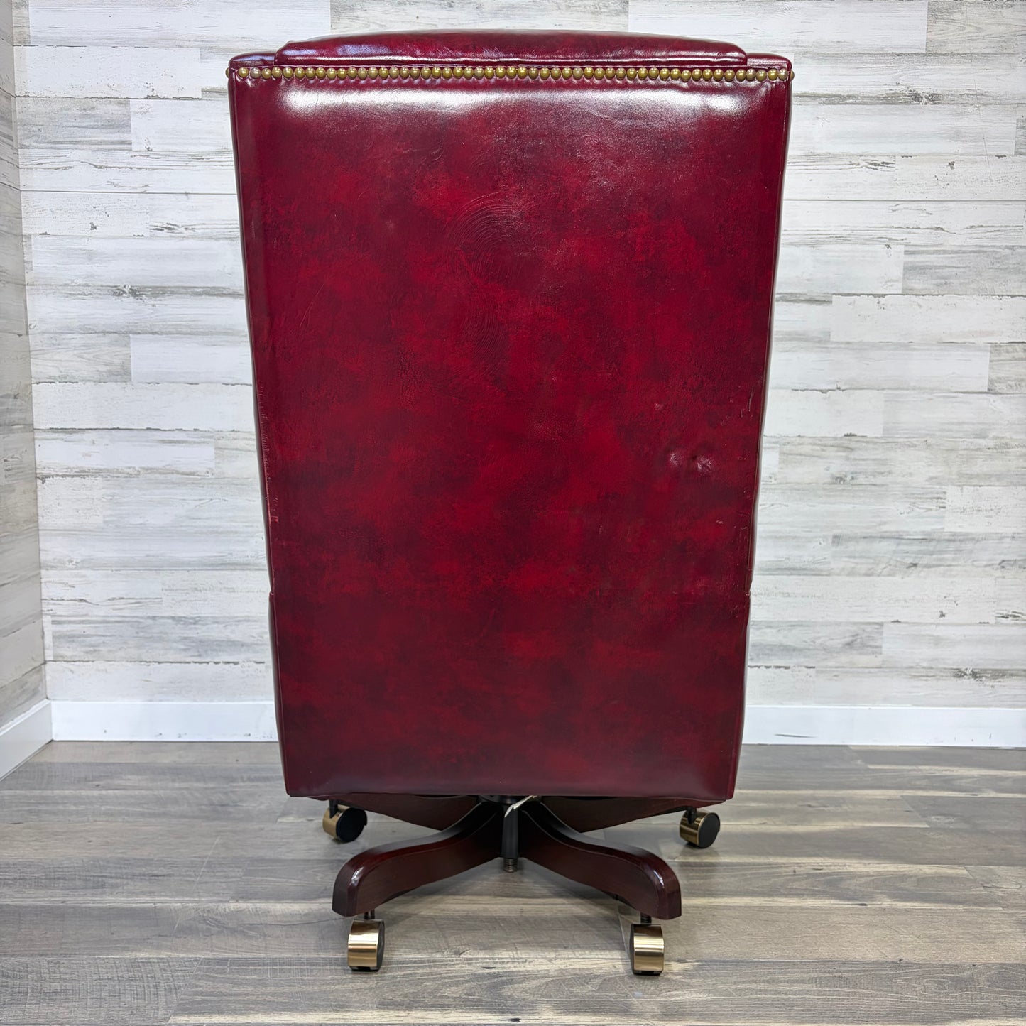 Vintage Paoli Leather Office Chair