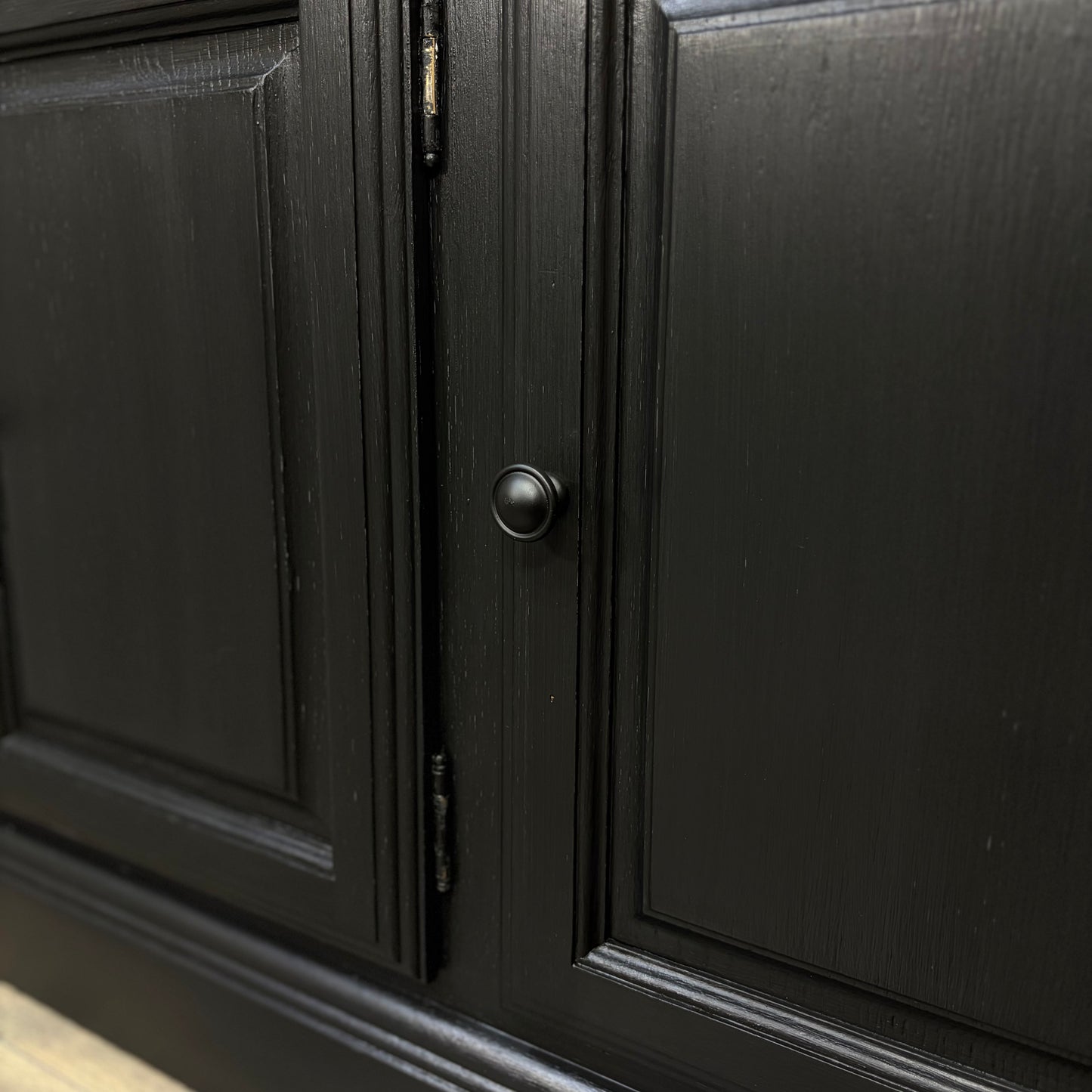 Large Black Buffet Tv Stand