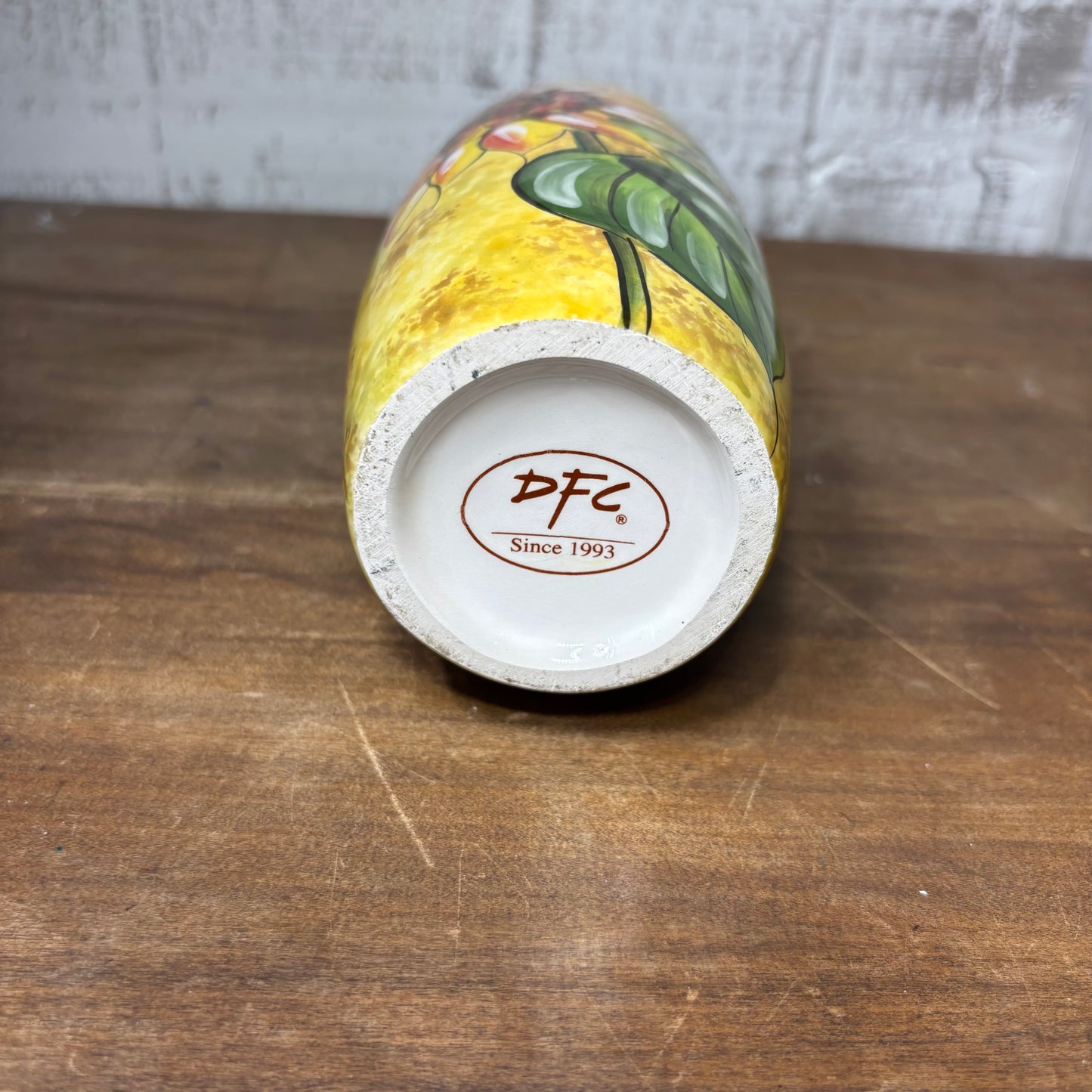Hand-Painted Sunflower Ceramic Olive Oil Dispenser Bottle