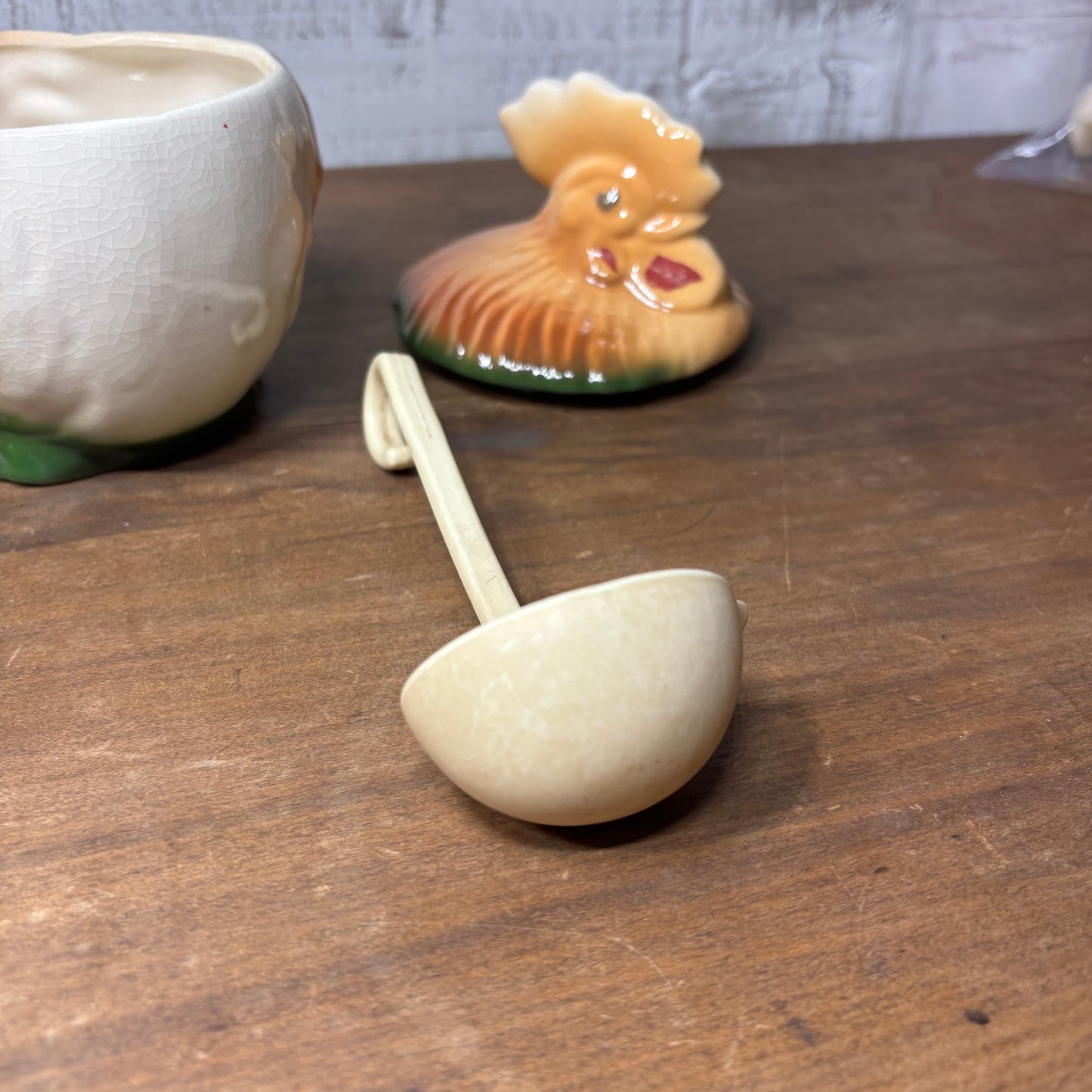 Vintage Rooster Ceramic Sugar Canister