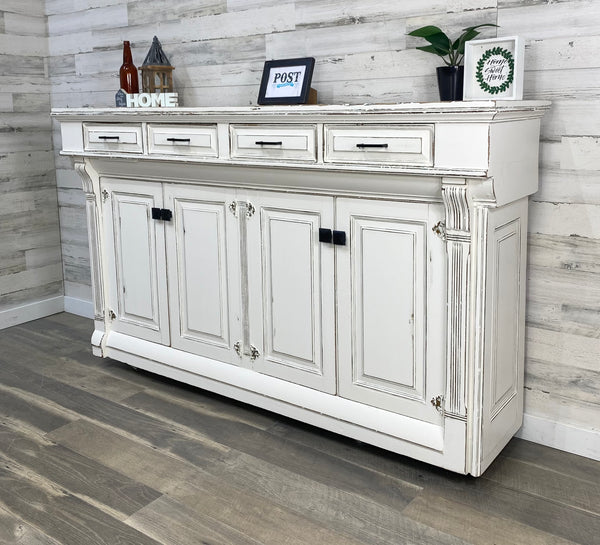 Rustic Farmhouse White Buffet