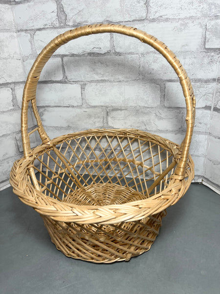 Large Vintage Wicker Basket