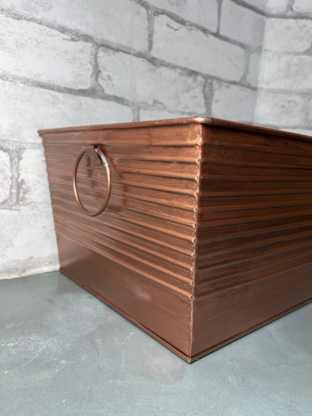 Harry & David Rectangular Metal Basket