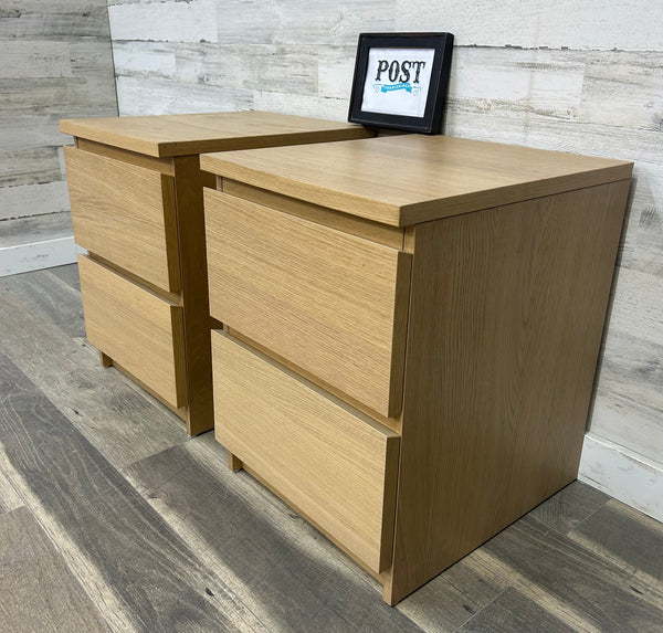 Oak Veneer Nightstands