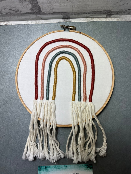 Hand Embroidered Rainbow