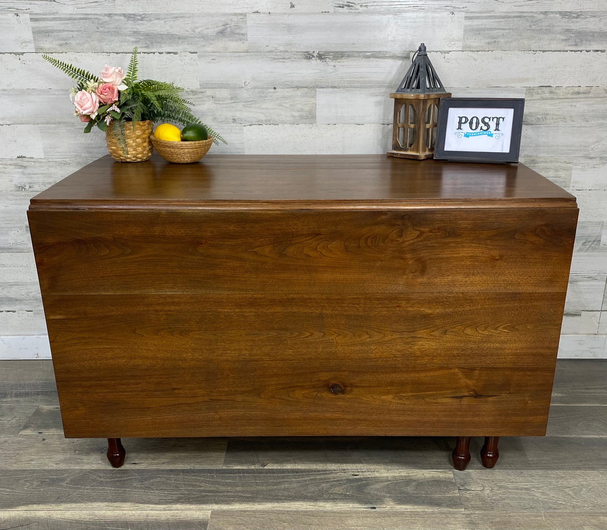 Antique Double Drop Leaf Dining Table