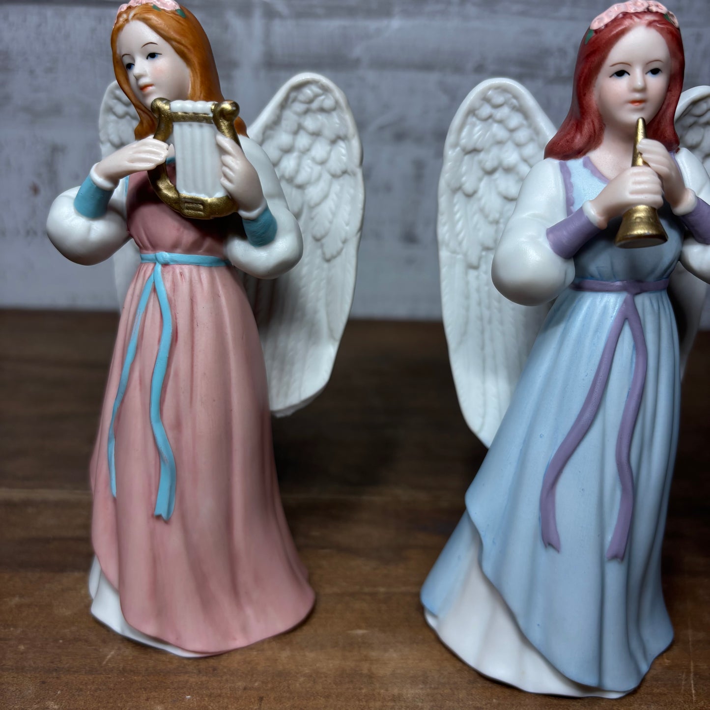 Vintage Homco Porcelain “Heavenly Duet” Angels