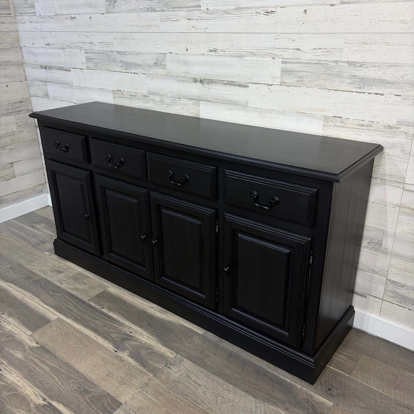 Large Black Buffet Tv Stand
