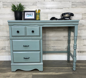 Blue Gray Desk