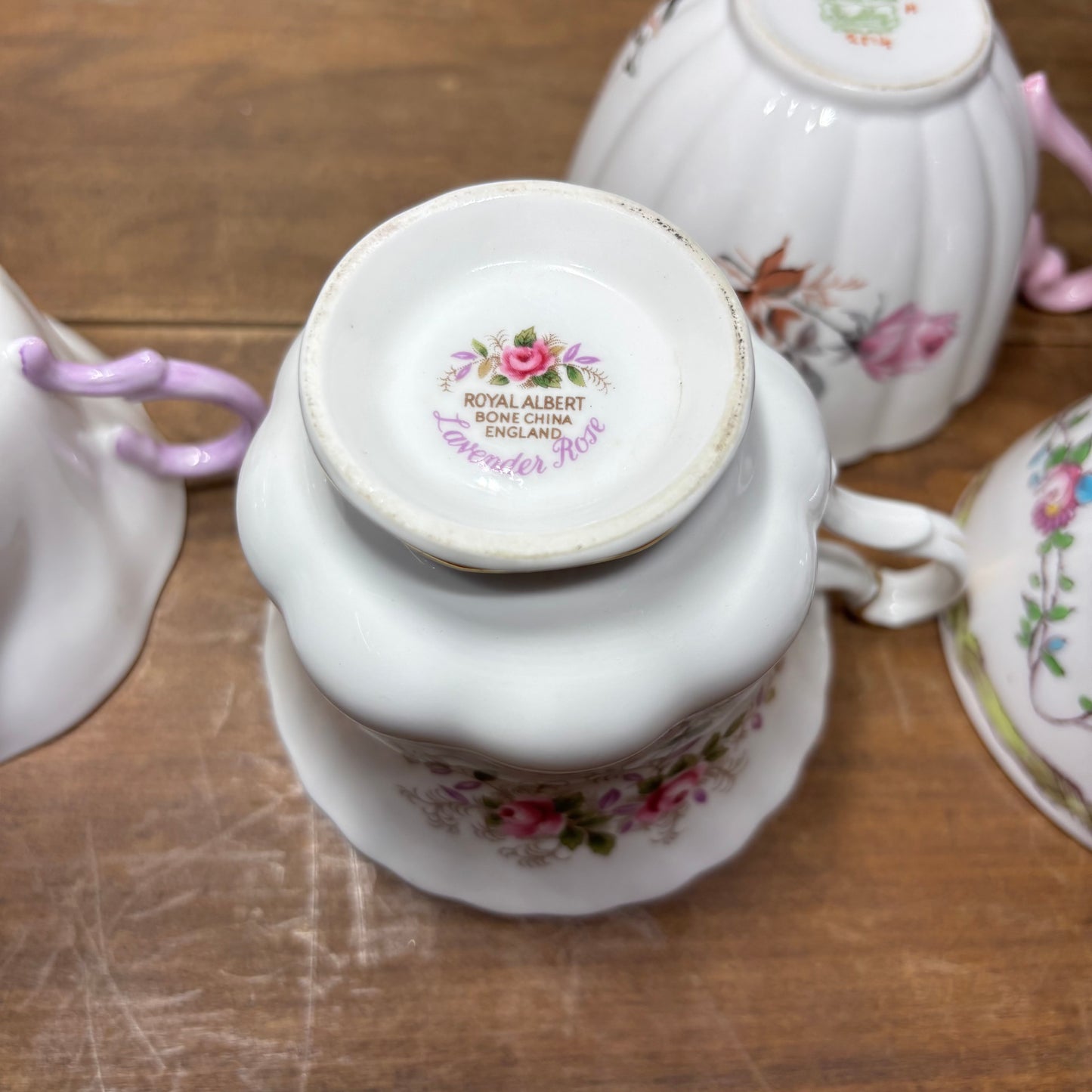 Floral Vintage Teacup Set Of 4 #3