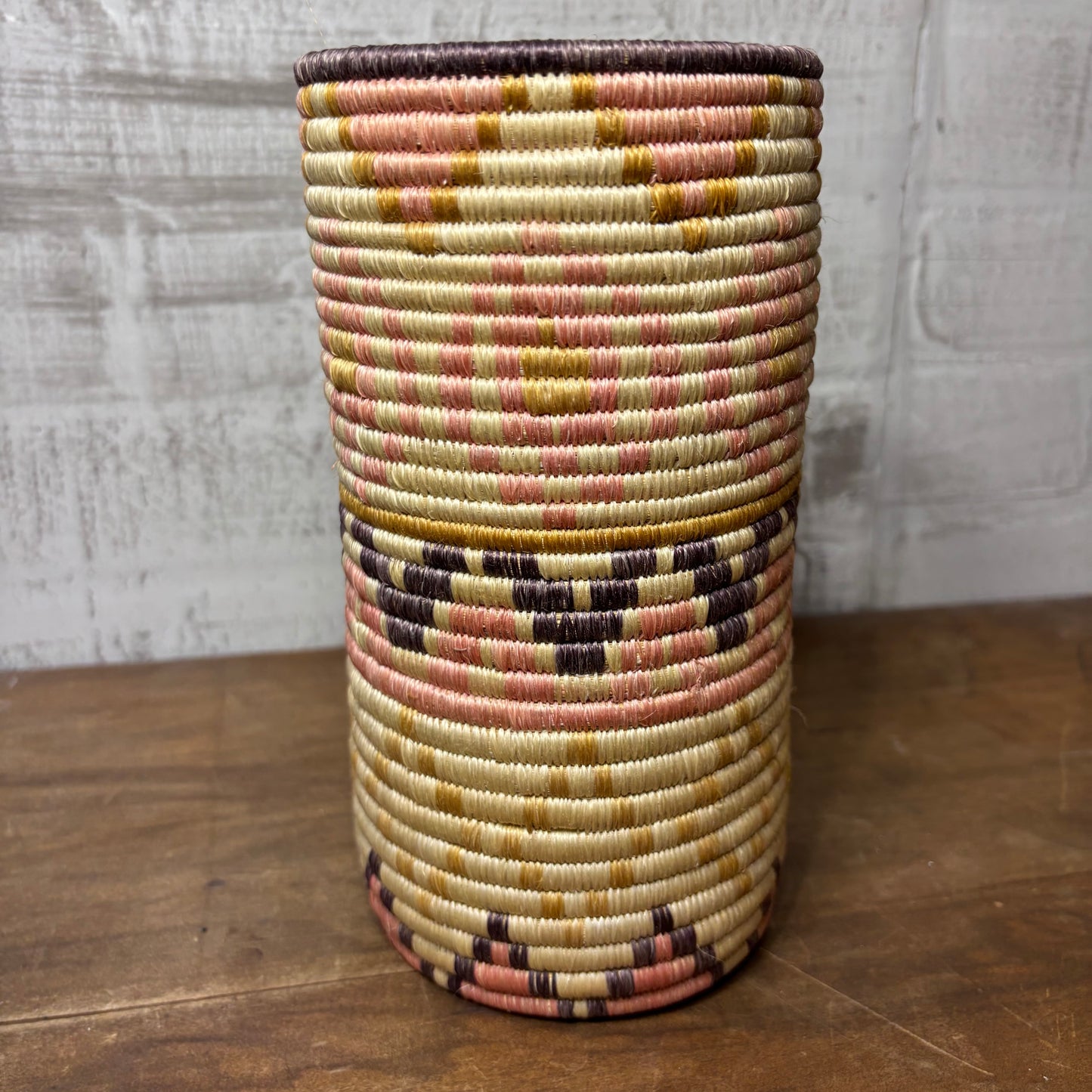 Cylinder Woven Coil Basket