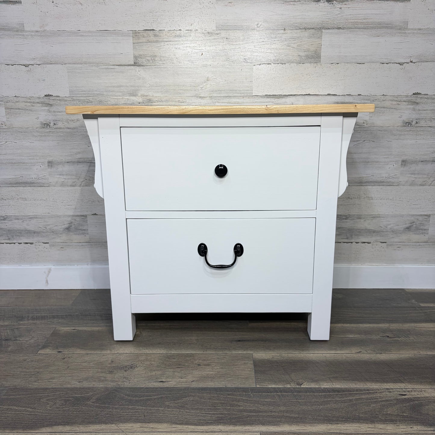 White Refinished Nightstand