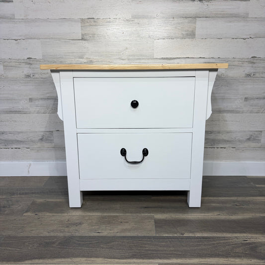 White Refinished Nightstand