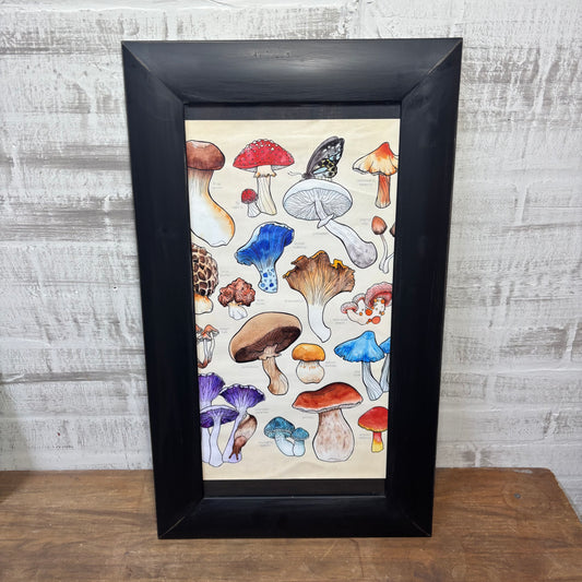 Watercolor Mushroom Canvas Print Framed Art