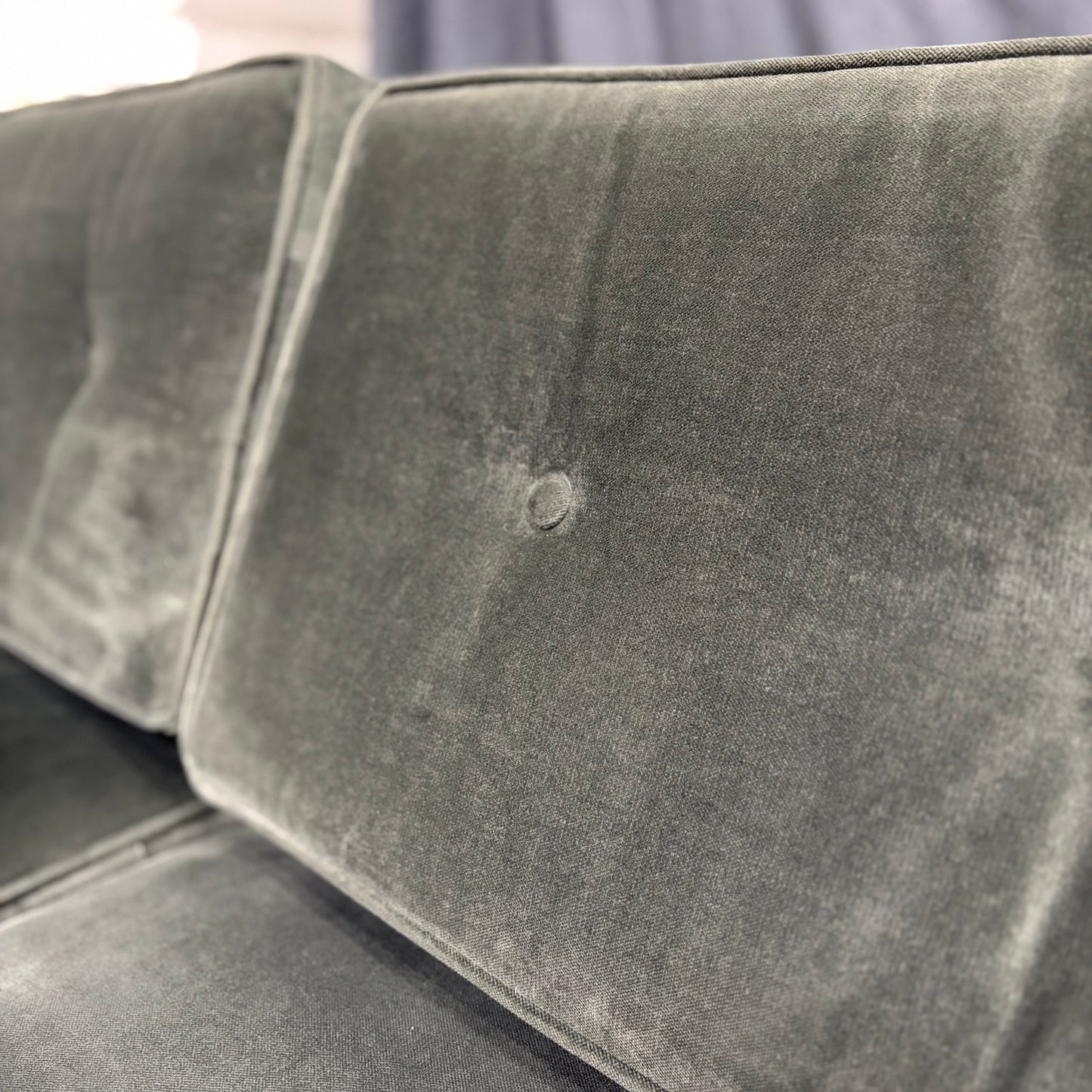 Dark Green 2pc Sectional Modern Couch