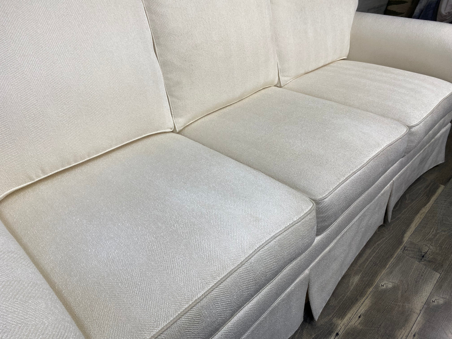 Ethan Allen Cream White Couch