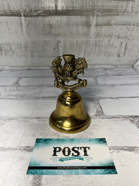 Vintage Brass Scottish Desk Bell