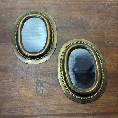 Small Oval Gold Mirror Set Of 2