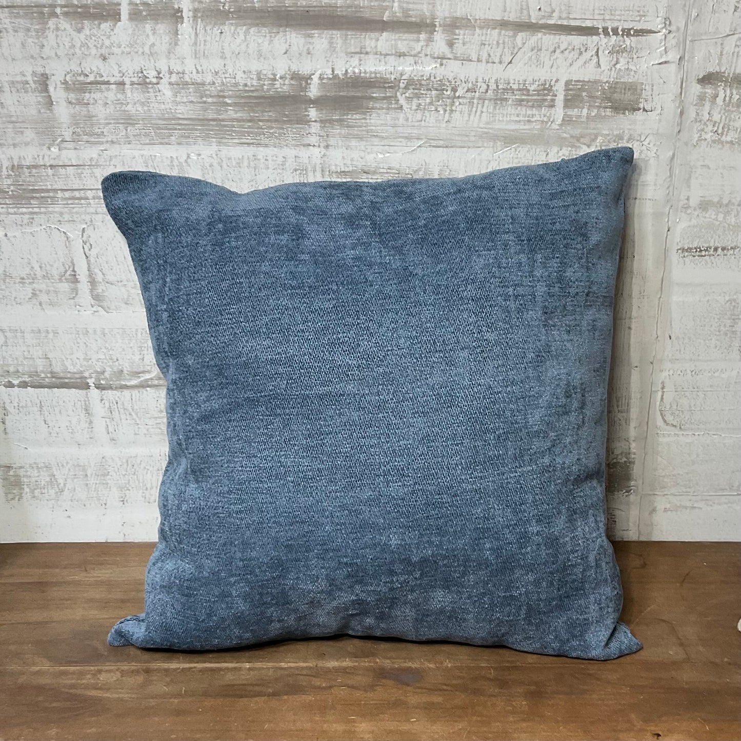 Blue Square Throw Pillow
