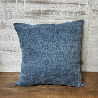 Blue Square Throw Pillow