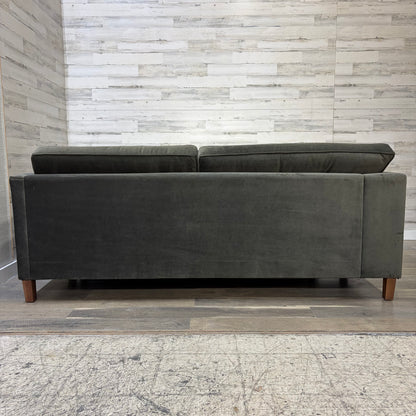 Dark Green 2pc Sectional Modern Couch