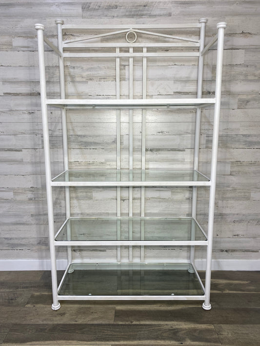Wrought Iron & Glass Shelves