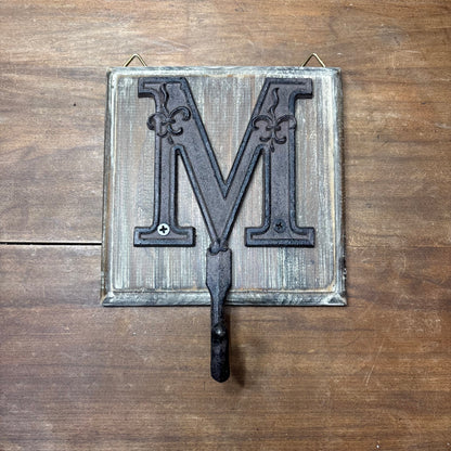 Rustic “M” Wall Hook Wrought Iron