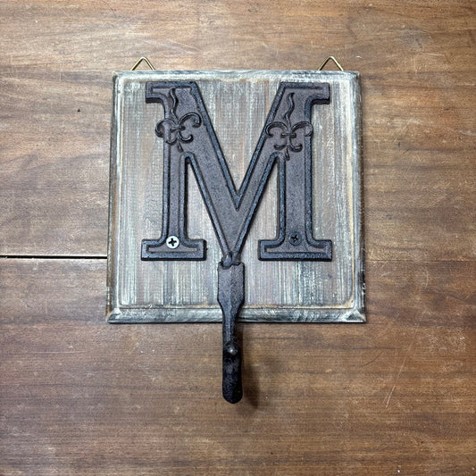Rustic “M” Wall Hook Wrought Iron