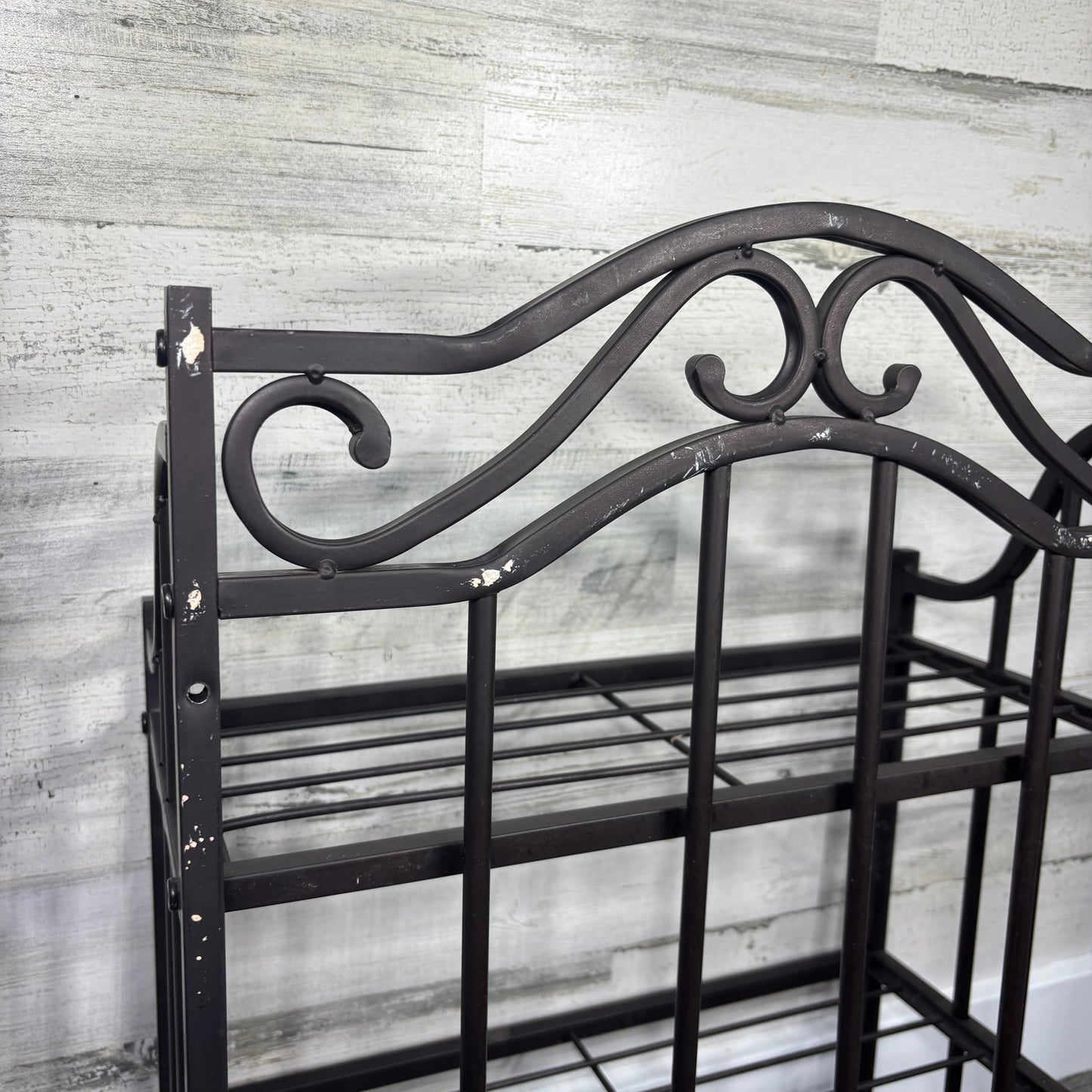 2-Tier Metal Wall Mount Shelf